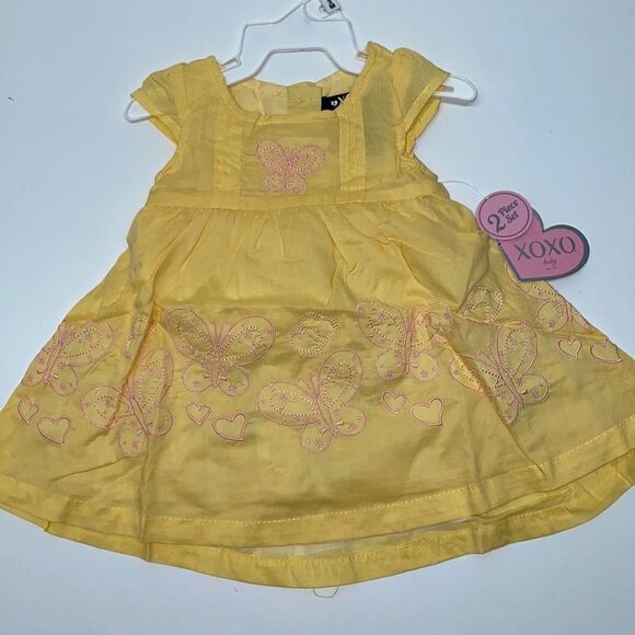 🔥XOXO KIDS GIRLS Dress 2 pc set sz 3/6 months New - Picture 1 of 8